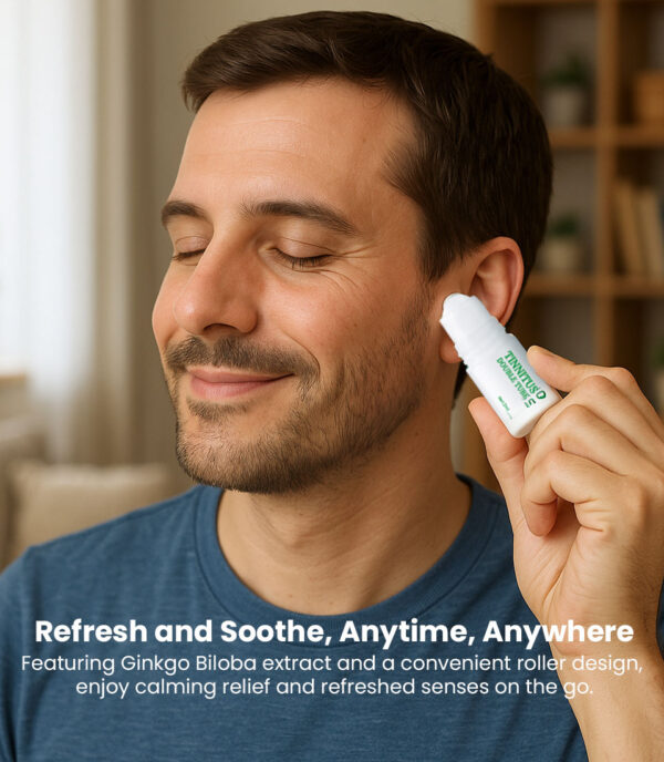 Tinnitus Relief Nasal Inhaler & Acupoint Massage Roller - Image 3